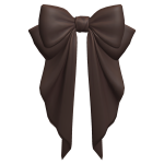 Big Hair Bow Brown Basic Cute Ribbon Head Cutesy