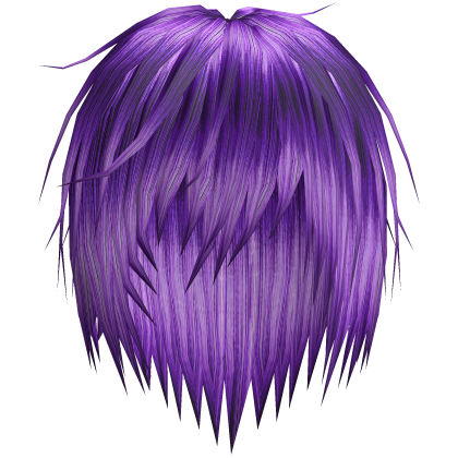 Purple Vkei Messy Emo Punk Hair