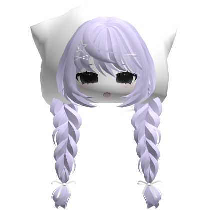 emo moe keri hair w anime girl face white purple