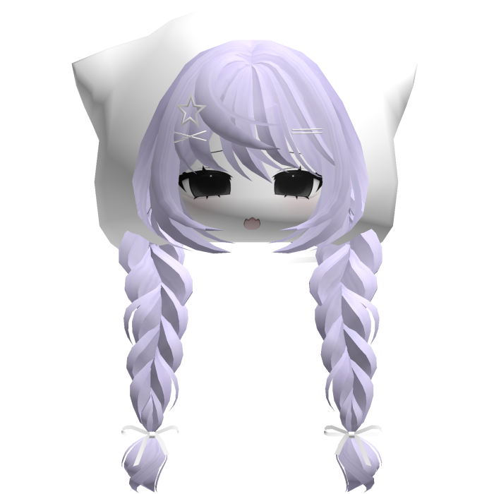 emo moe keri hair w anime girl face white purple