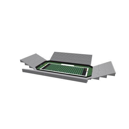 My football field with bleechers and walls