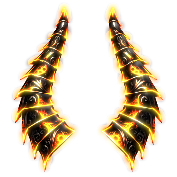 Emissive Dreambound Horns Of Inferno