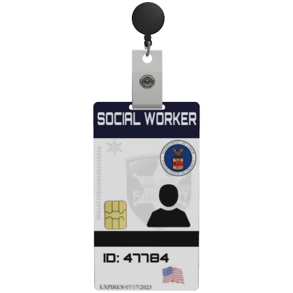 BLF™ ID Card - Social Worker [Front Body] thumbnail