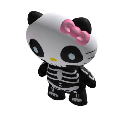 Halloween Skeleton Plushie Kitty
