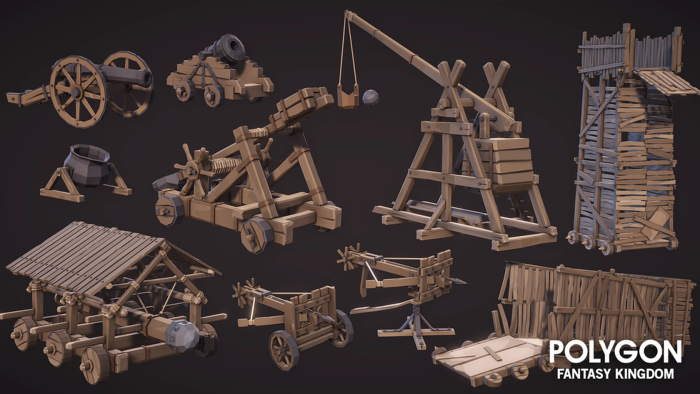 Polygon Kingdom Siege Weapons preview 1