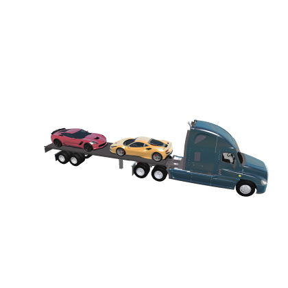 Semi-Truck Car Trailer