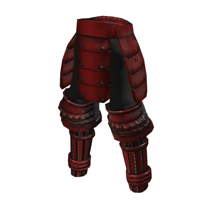 Samurai Armor Legs - Red