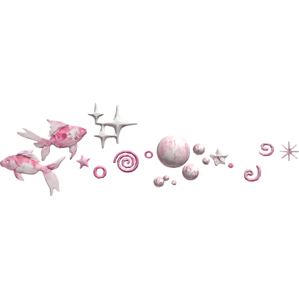 Frutiger Aero Pink Fish Bubbles Face Aura Blush
