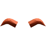 Orange Upside Down Horns