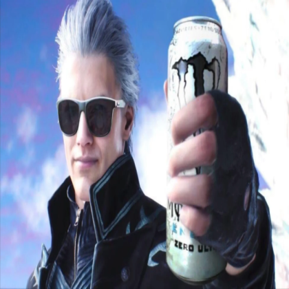 DMC5 Vergil (with white monster energy) Roblox decal