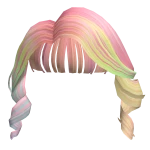 Berry Curly President Bangs In Candy Pink Ombre