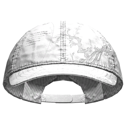 Sakura Blossom Skater Cap White