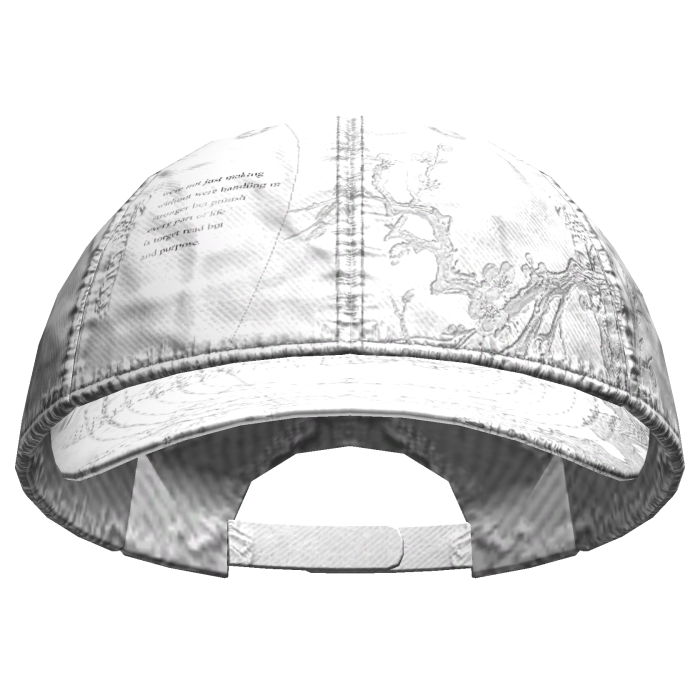Sakura Blossom Skater Cap White