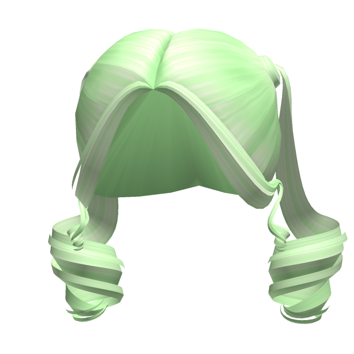 -',ৎ Preppy Popular Curly Pigtails in Green