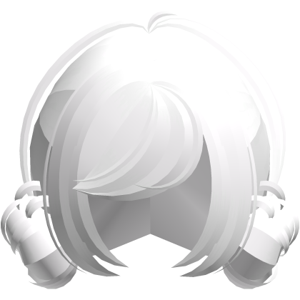 ♡⸝⸝ cute baby doll low messy buns in white