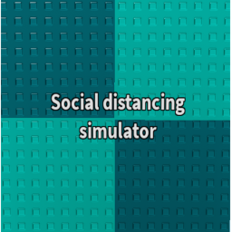 Social distancing simulator