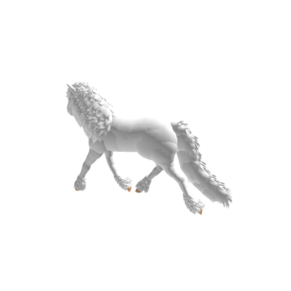 White Irish Cob Trotting