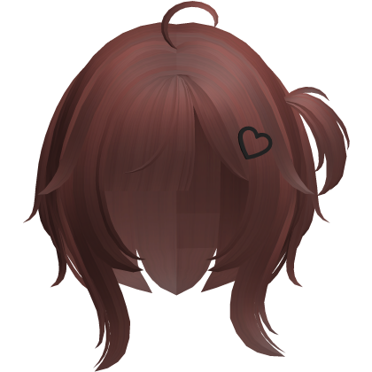 red cutecore tween doll uneven bob