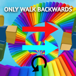 OBBY BUT YOU CAN ONLY WALK BACKWARDS  😈  😈  😈