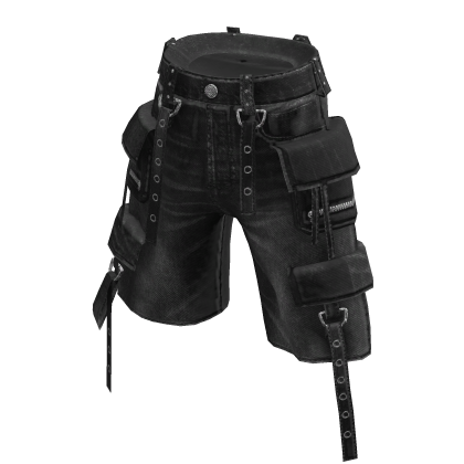 💜 Bermuda Denim Shorts_Black thumbnail