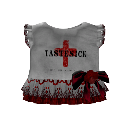 roses of lament goth dress royal crimson w white Roblox item