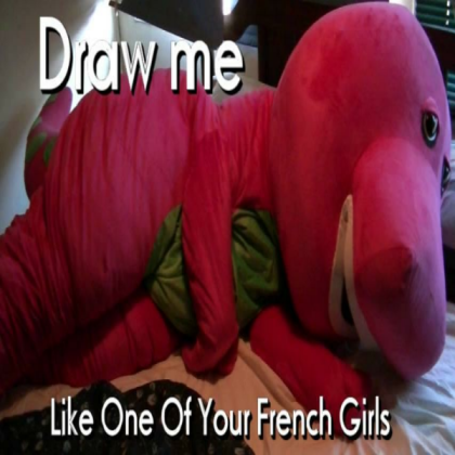 french-barney-meme Roblox decal
