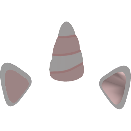 ˚. ♡ cutesy pink & white unicorn ears Roblox item