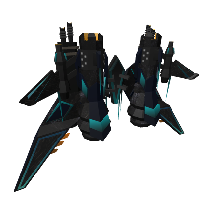 Cyber Futuristic Jetpack Wings (Metallic Neon)