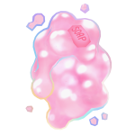 Cute Soapy Cleancore Bubble Hair Pink