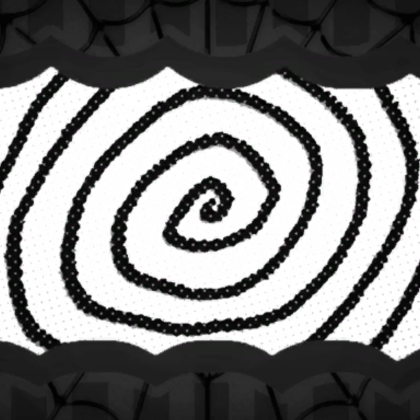 White & Black Halloween Spiral