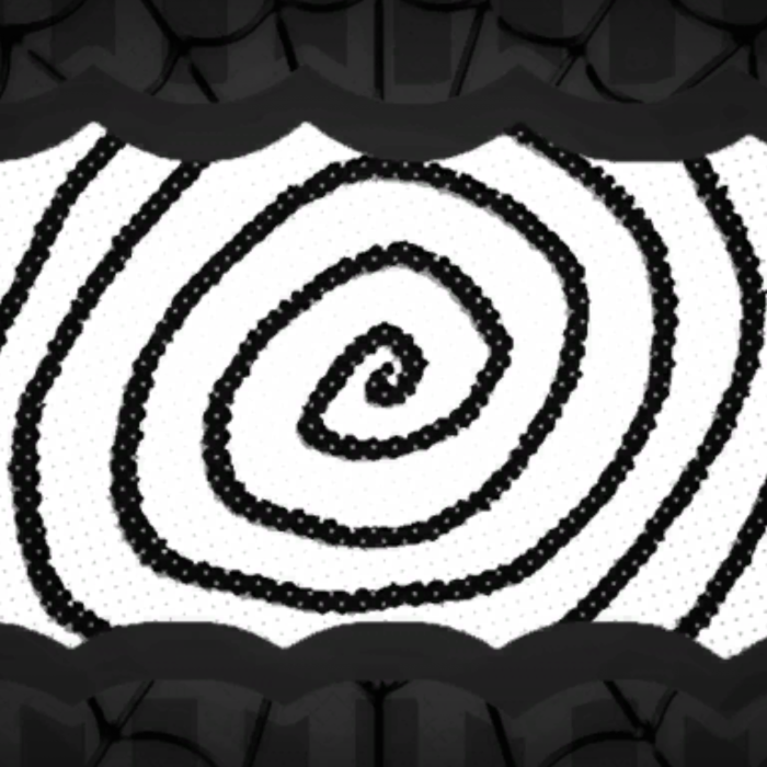 White & Black Halloween Spiral