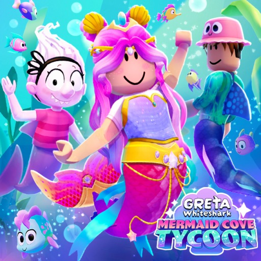 Greta Whiteshark: Mermaid Cove Tycoon official Roblox game thumbnail