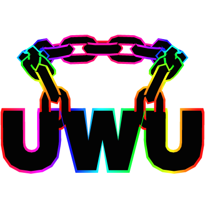 Cartoony Rainbow Uwu Chain Roblox item