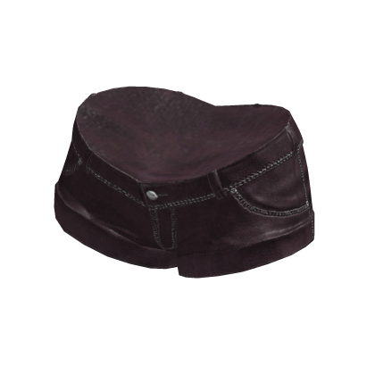 Maroon Denim Shorts