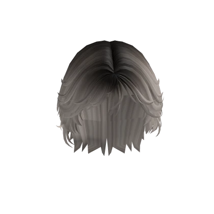 Messy Short Mullet in Ash Gray | Roblox Item - Rolimon's