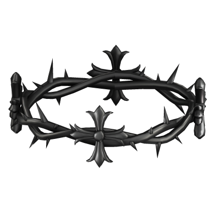 Crown Of Thorns Black Silver Roblox item