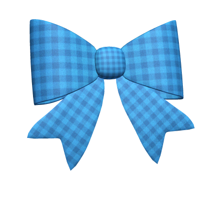 Blue Bow Hair Clip Roblox item