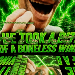 HE TOOK A BITE OF A BONELESS WING OBBY icon
