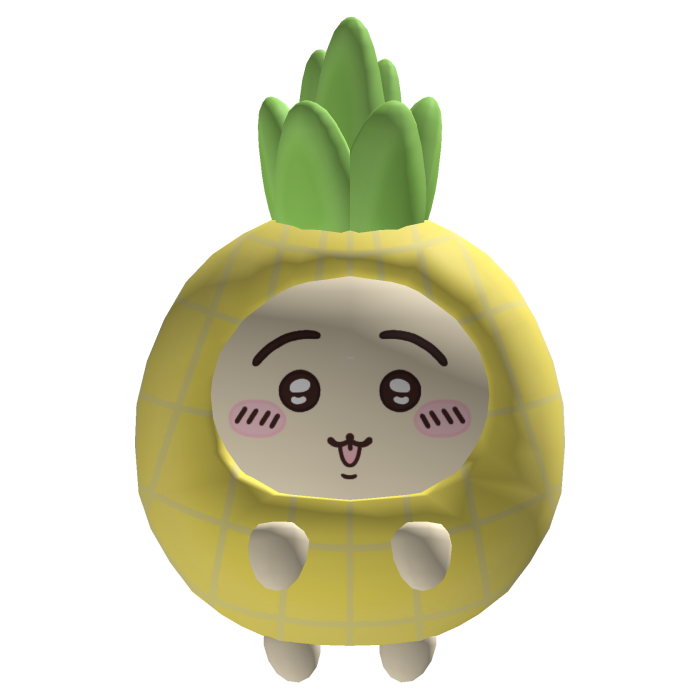 🍍 Kawaii Usagi Chiikawa pineapple fruit floor pet