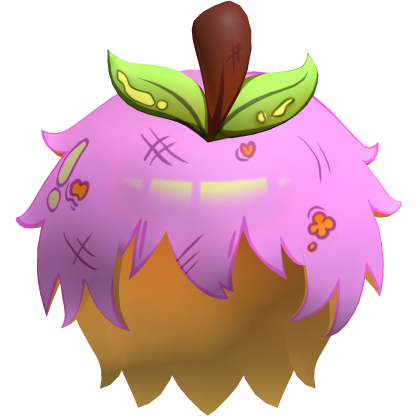 Pink Toon Lowpoly Anime Apple Hair