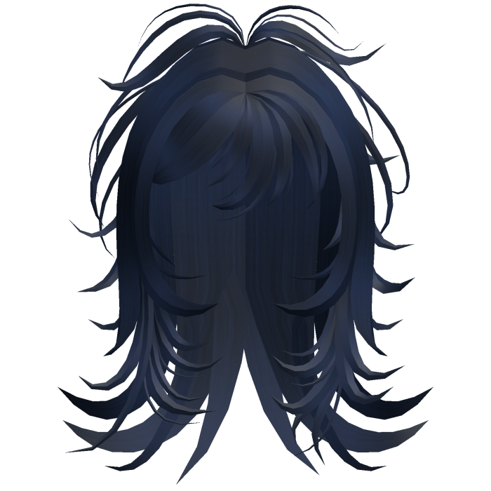 Emo Shaggy Layered Hair (Blue)