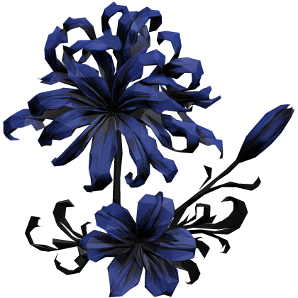 ヒガンバナ blue spider lily hair flower