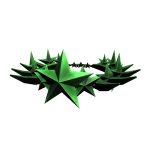 Green Spiky Star Crown