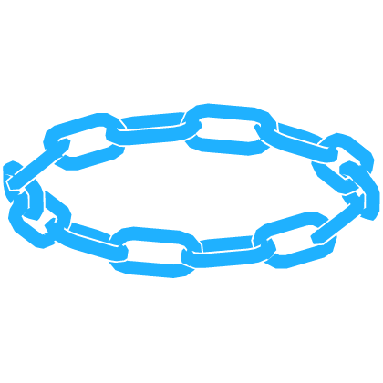 Glowing Chainlink Halo Blue White