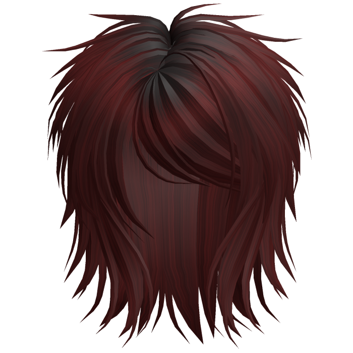 Short Fluffy Scene Blowout Dark Red