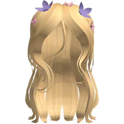 ☀️ Rapunzel's Blonde Floral Princess Flowy Hair