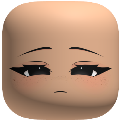 Bored Cute Freckled Face - Light Roblox item