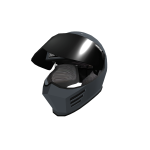 Outcast Raider Helmet Grey + Black Open Visor