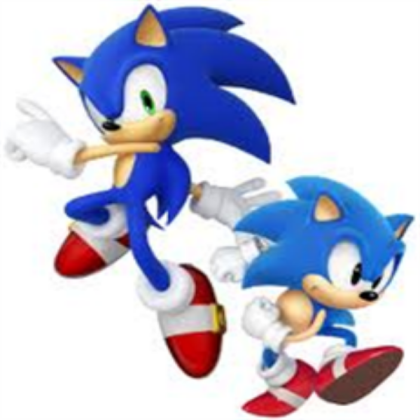 Mordern Sonic And Classic Sonic Roblox decal