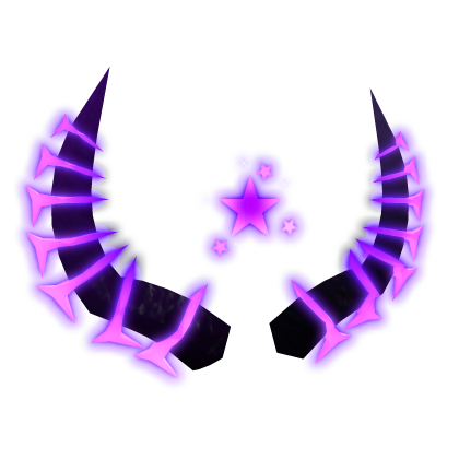 (Emissive) Glowing Purple Animated Star Horn Roblox item
